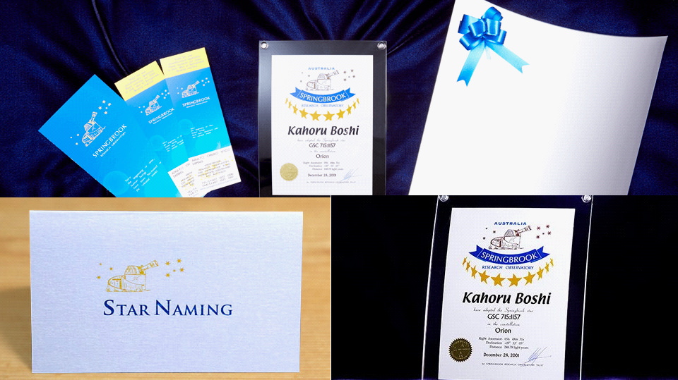 誕生日プレゼント・星の名前をつける事ができるギフト・pc用